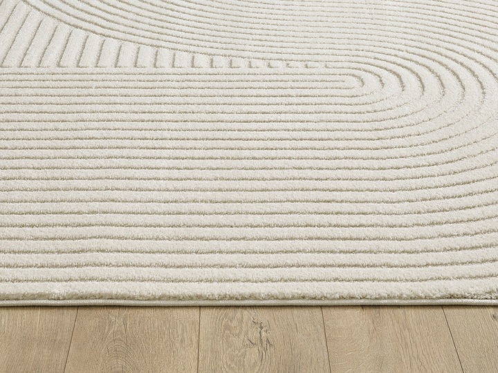 the carpet Everest Short Pile Rug, High-Low Effect, Panglao, Cream, 120x170