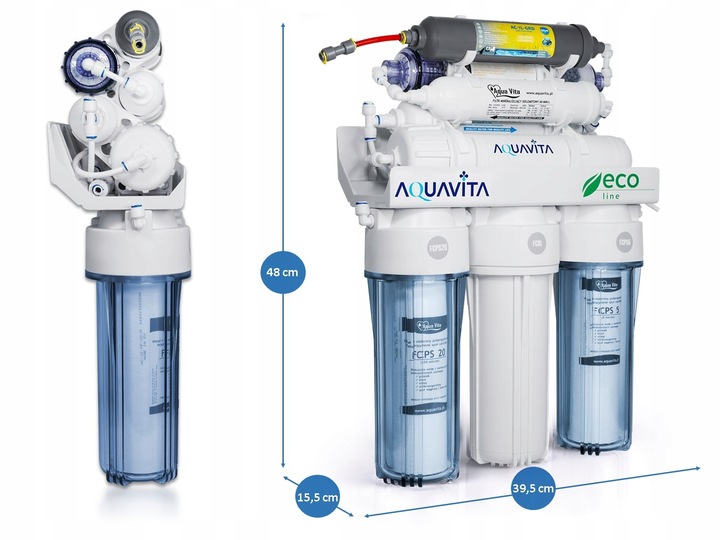 RO8 FILTR DO WODY OSMOZA JONIZATOR STRUKTURYZATOR AQUA VITA REDOX MINERAŁY