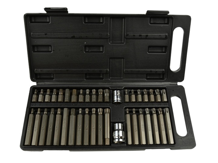 ZESTAW BITÓW KLUCZE IMBUS TORX SPLINE 40 el BITY