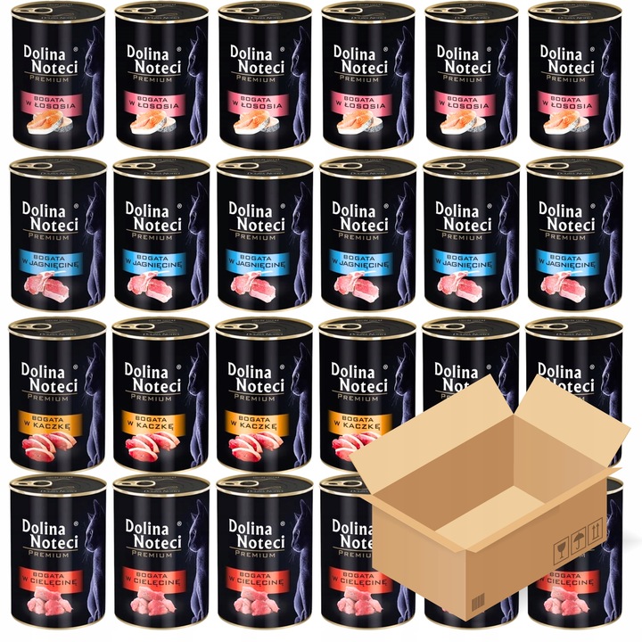 Dolina Noteci dla kota karma mokra puszka KOT mix 4 smaków bez zbóż