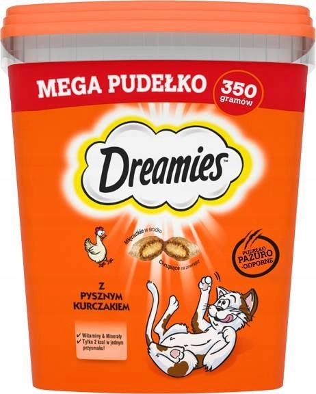 DREAMIES Mega Tuba Przysmak z Kurczakiem 350g