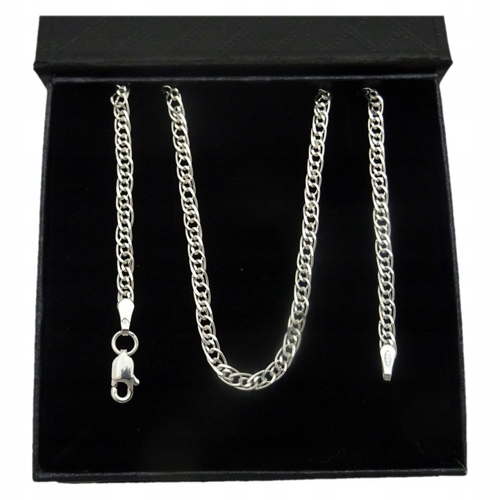 ŁAŃCUSZEK SREBRNY 925 MONALIZA DAMSKI 50 CM PREZENT