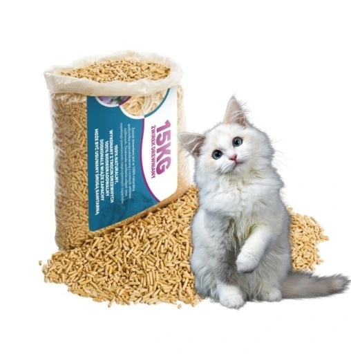 ŻWIREK DREWNIANY JAKO PODŁOŻE 15KG DO KUWET DLA KOTÓW KRÓLIKÓW I GRYZONI