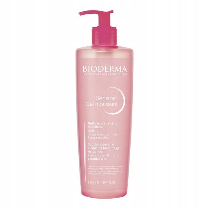 Bioderma Sensibio Gel Moussant Łagodzący Żel Micelarny Do Twarzy 500ml