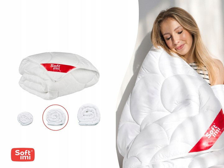 KOŁDRA CAŁOROCZNA ANTYALERGICZNA 200X220 Z POLSKI CIEPŁA LEKKA 4 PORY