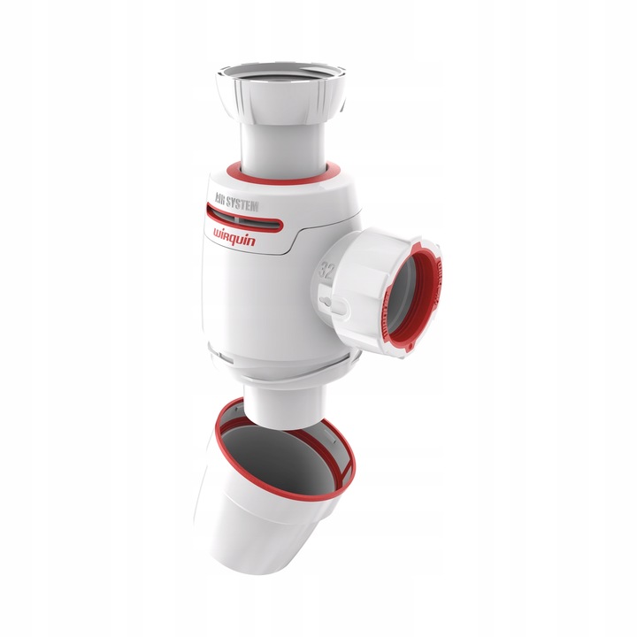 WIRQUIN SYFON UMYWALKOWY BEZ SPUSTU NEO AIR Z NAPOWIETRZANIEM