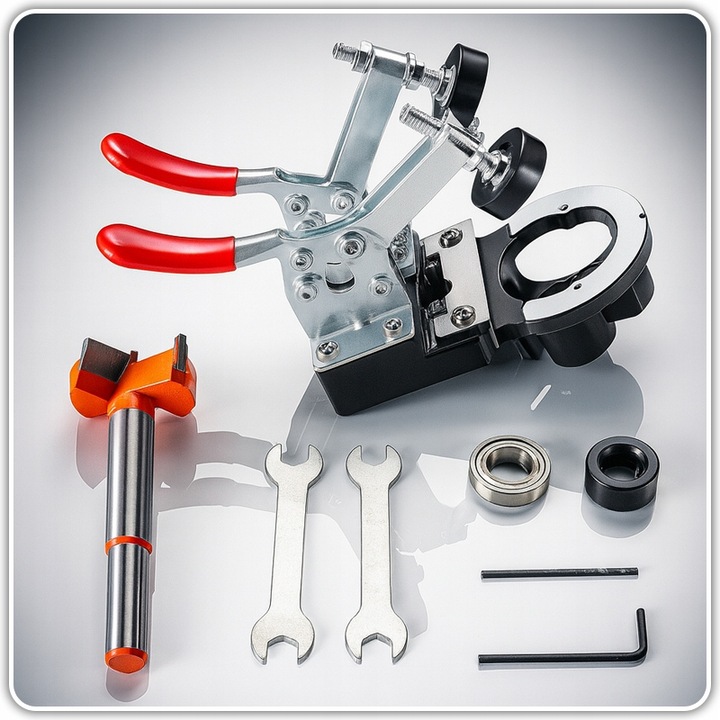 SZABLON DO WIERCENIA OTWORÓW POD ZAWIAS FREZ DO PUSZEK ZNACZNIK