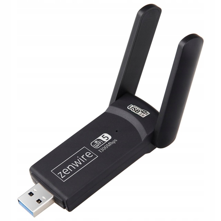 Adapter WiFi USB 3.0 Karta Sieciowa 1300MBps 5Ghz do Komputera Antena Wi-Fi