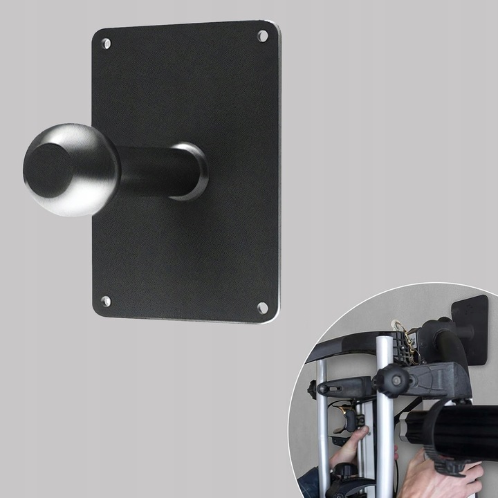 SOLIDNY Wieszak na bagażnik rowerowy ścienny na HAK holowniczy kula FREZ