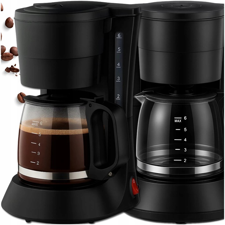 EKSPRES DO KAWY HERBATY KUCHENNY PRZELEWOWY 600ML BLOKADA KAPANIA 600W