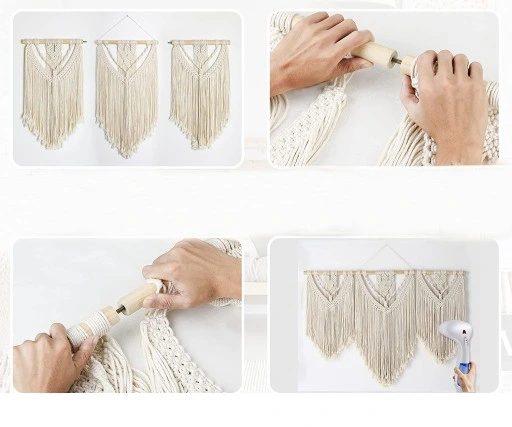 Makrama na Ścianę Boho Łapacz Snów Ozdoba Ścienna