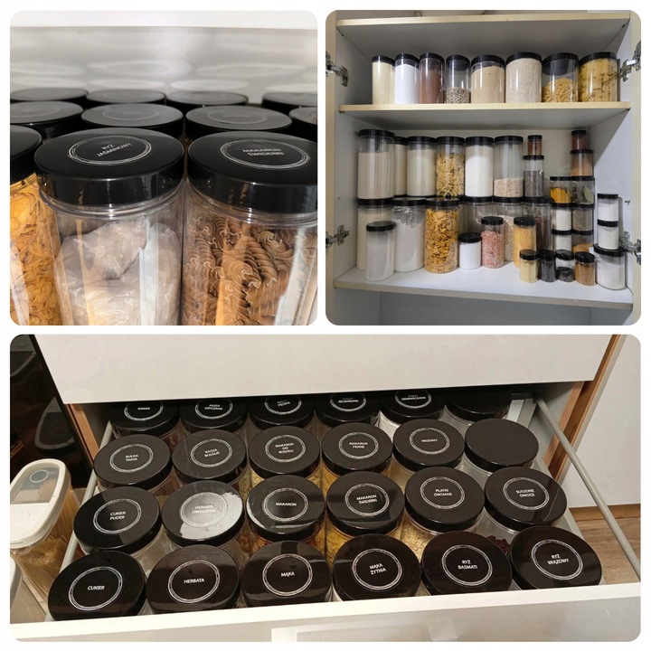 Pojemniki Kuchenne 1.5L 12 szt. – Słoiki PET na Żywność Makaron Przyprawy