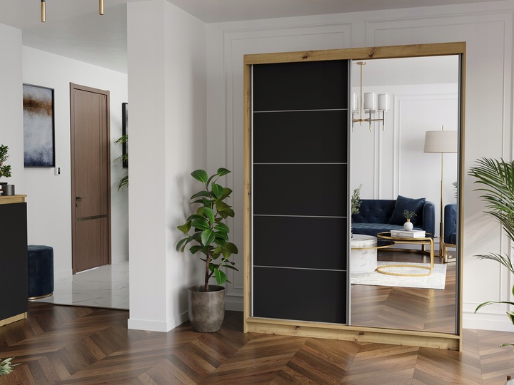 Szafa przesuwna Rivano I 150 cm z lustrem