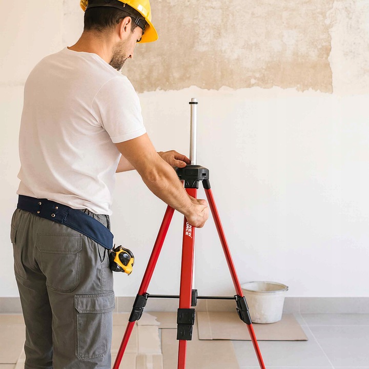 STATYW DO LASERA KRZYŻOWEGO POZIOMICY 157 cm 5/8" TRÓJNÓG TRIPOD