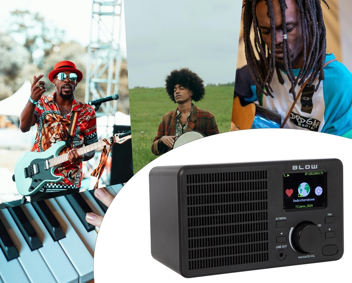 RADIO INTERNETOWE KUCHENNE SIECIOWE FM BLUETOOTH WIFI LCD RDS ALARM