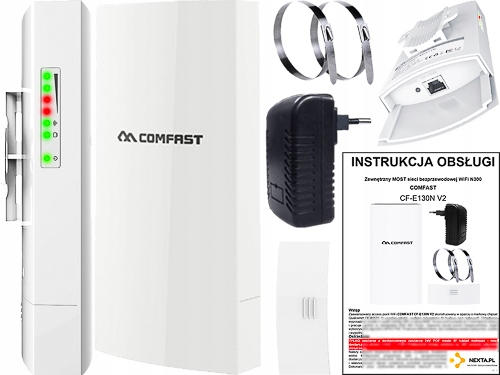 ACCESSPOINT BRIDGE MOST WiFi PUNKT DOSTĘPOWY ZEWNĘTRZNY OUTDOOR ROUTER POE