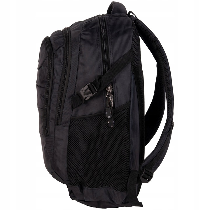 PLECAK SZKOLNY MŁODZIEŻOWY PASO DUŻY CZARNY O POJEMNOŚCI 30L