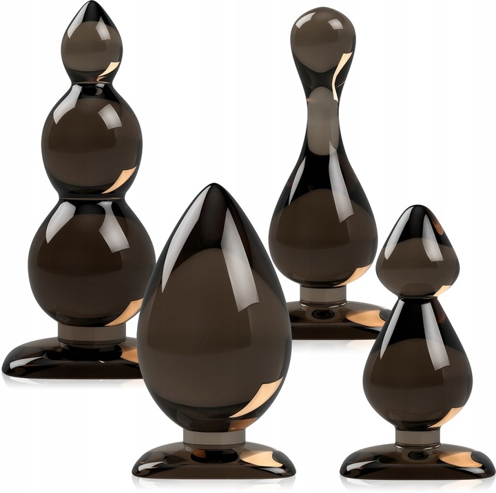 ŻELOWE KORKI ANALNE ZESTAW 4 szt ANAL PLUG WTYCZKA