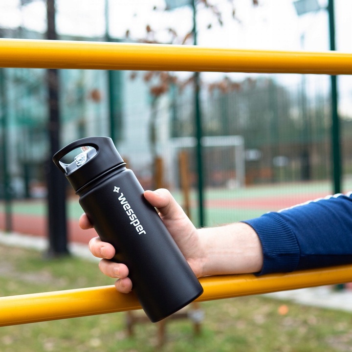 Butelka termiczna Wessper 500ml Termos na kawe herbate + wymienne ustniki