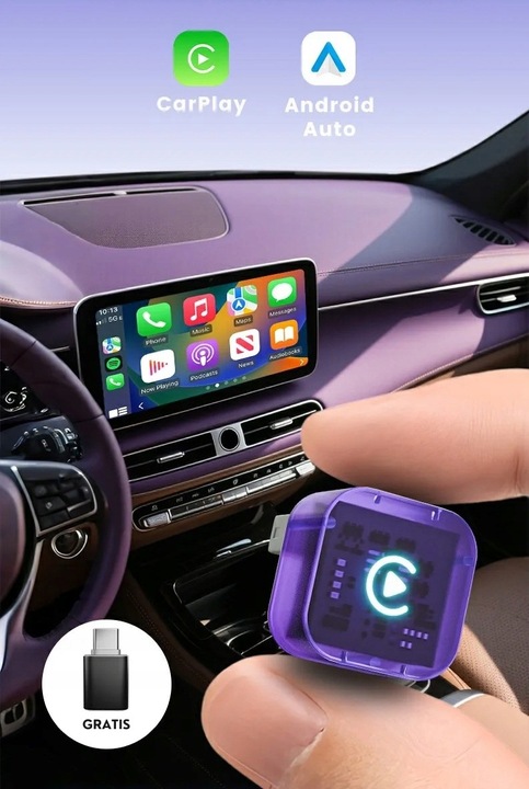 Adapter moduł CarPlay i Android Auto bezprzewodowy WiFi Bluetooth