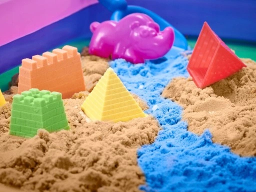 BibiMoon Piasek Kinetyczny 5kg ZESTAW PIASKOWNICA FOREMKI