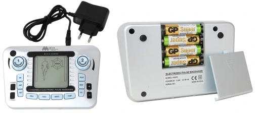 ELEKTROSTYMULATOR TENS EMS ELEKTRODY 3 RODZAJE+BAT