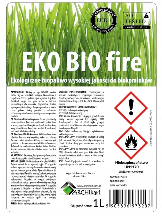 BIOPALIWO do BIOKOMINKA bioetanol bezpieczne 12 litrów