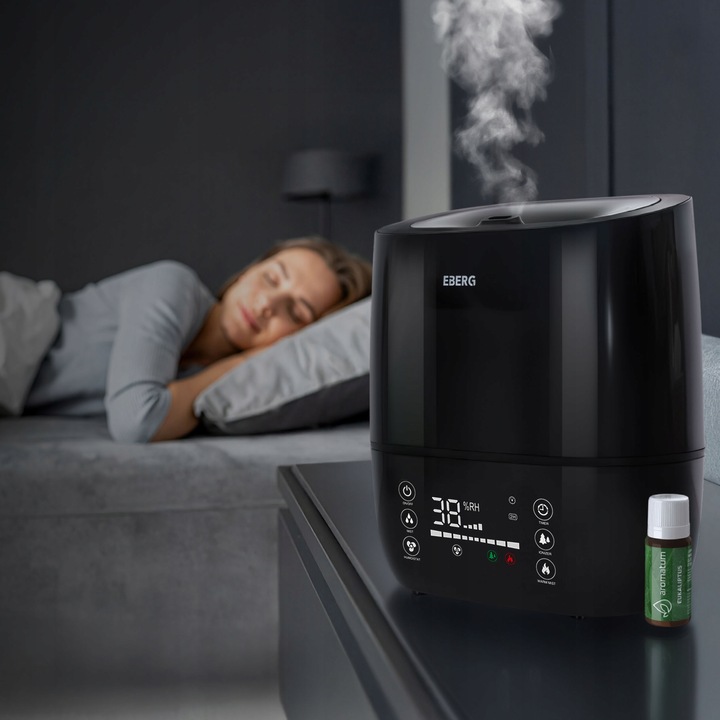 Nawilżacz powietrza EBERG HUMI aromaterapia jonizacja pilot 5w1 WiFi