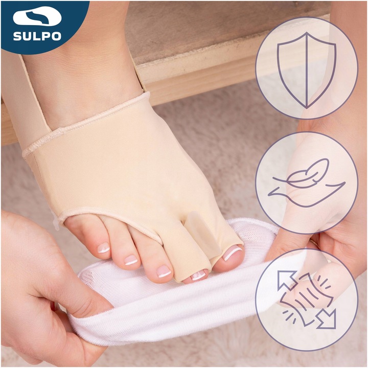 OPASKA SEPARATOR na dużego palca żelowy KLIN OSŁONA haluksy pasek na piętę