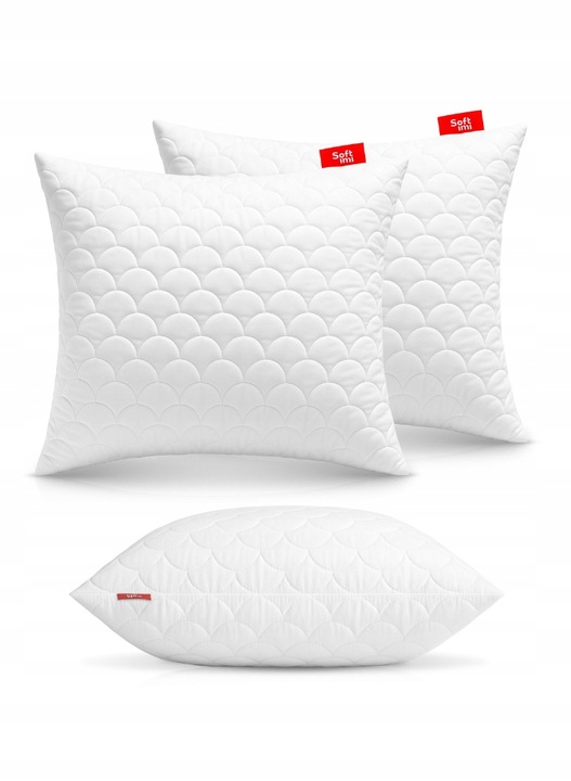 2 x PODUSZKA 60X70 ANTYALERGICZNA GRUBA ZAMEK