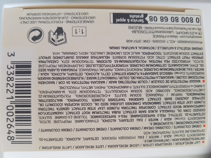 PHYTO COLOR FARBA DO WŁOSÓW ciemny blond 6 50 ml