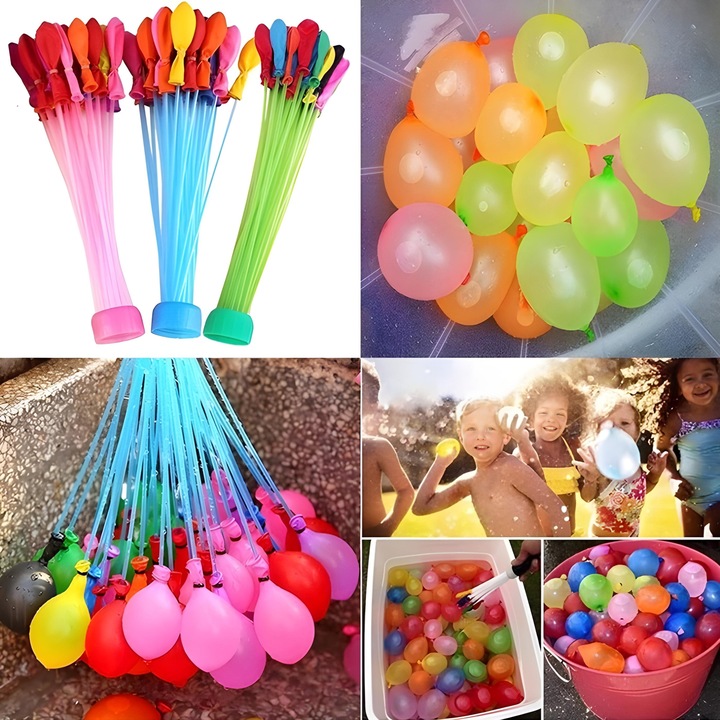 BOMBY WODNE BALONY BALONIKI NA WODĘ AUTOMATYCZNE ZESTAW 111 ŚMINGUS