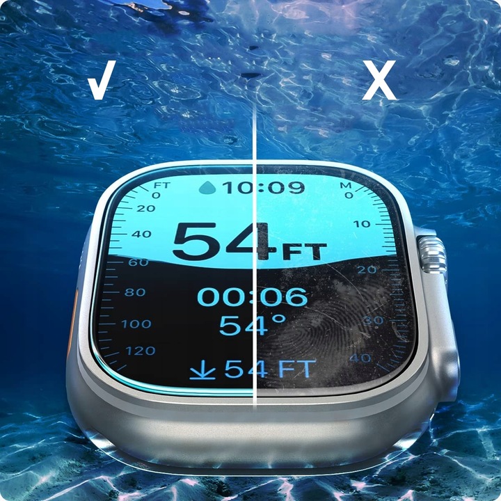 2 SZTUKI Szkło Hartowane SPIGEN do Apple Watch Ultra 2 / 1 49mm +APLIKATOR