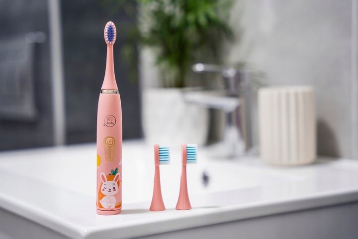 SZCZOTECZKA SONICZNA DLA DZIECI ELEKTRYCZNA DO ZĘBÓW KRÓLIK OSŁONKA