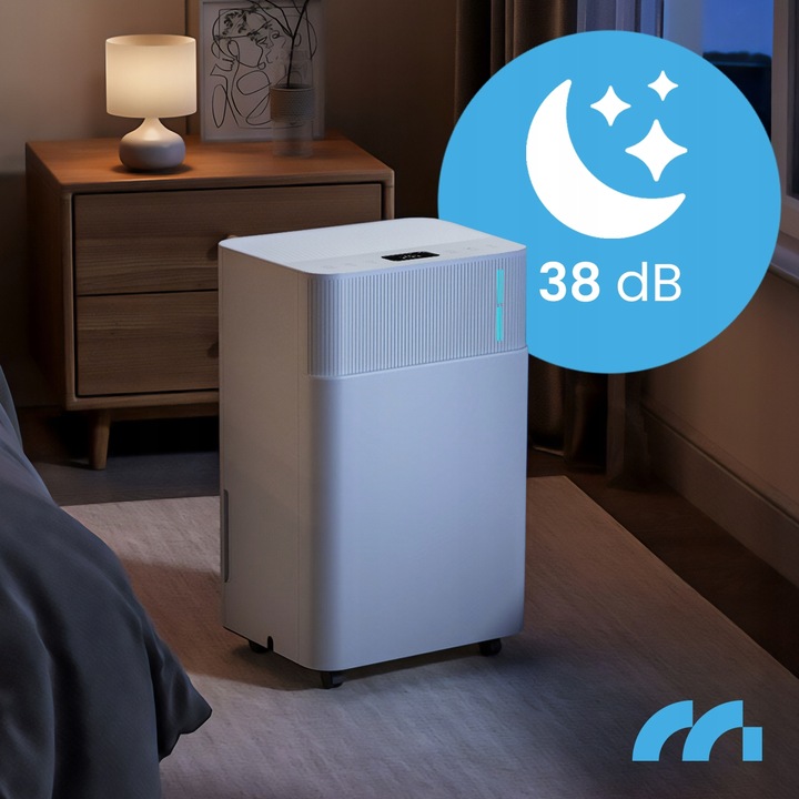 OSUSZACZ POWIETRZA POCHŁANIACZ WILGOCI CICHY WiFi TIMER HIGROSTAT