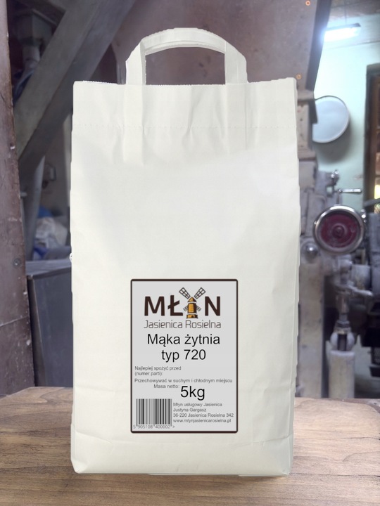 Mąka Żytnia Typ 720 5kg Młyn Jasienica