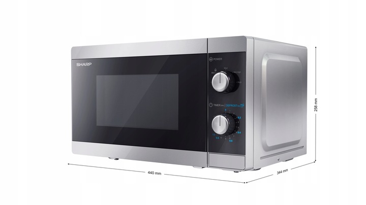 Kuchenka mikrofalowa wolnostojąca Sharp YC-MS01E-S (20L 800W)