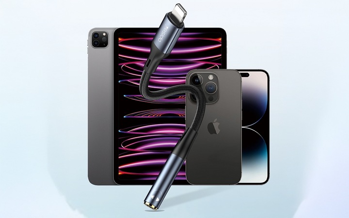 BOSTE KABEL ADAPTER PRZEJŚCIÓWKA AUDIO DO IPHONE LIGHTNING DO MINIJACK AUX