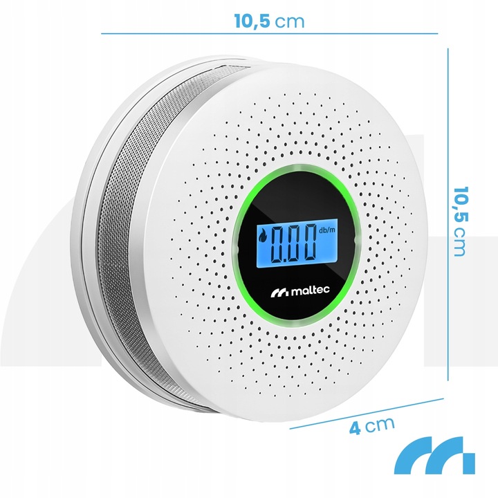 CERTYFIKOWANY CZUJNIK CZADU DYMU TLENKU WĘGLA SAFESENSOR BEZPRZEWODOWY