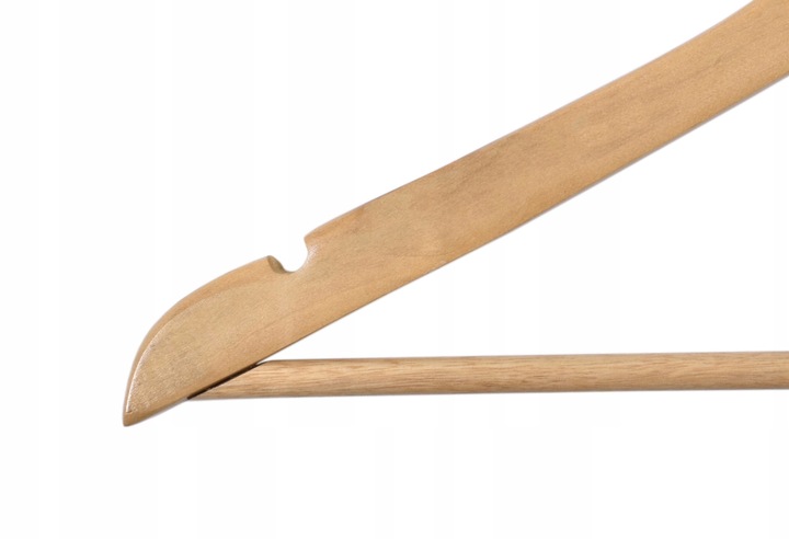 WIESZAK DREWNIANY NA UBRANIA KOMPLET 10 SZTUK DO GARDEROBY WIESZAKI