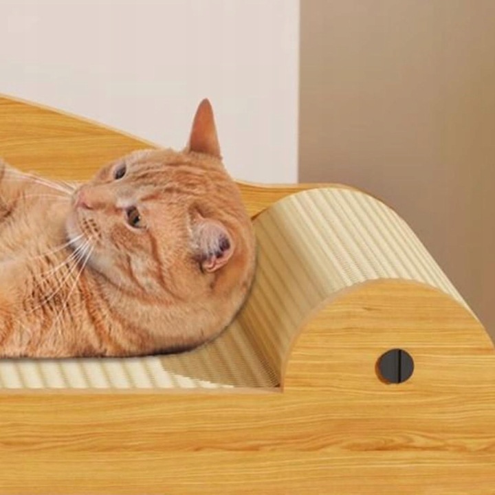 DRAPAK DOMEK DLA KOTA LEGOWISKO Z TEKTURY I MDF EKOLOGICZNY Piętrowy