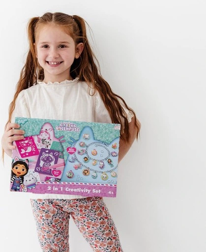 Totum zestaw kreatywny do robienia bransoletek Koci Domek Gabi 2w1