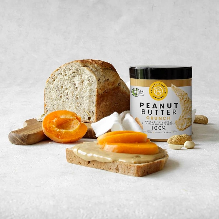 KREM ORZECHOWY 100% PEANUT BUTTER 1kg CRUNCHY