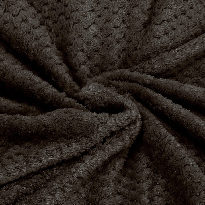 GRUBY KOC CIEPŁY NARZUTA DWUSTRONNA NA ŁÓŻKO KANAPĘ 220x200 cm PLED MIĘKKI