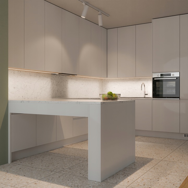 PROFIL aluminiowy do taśma LED czarny wpuszczany klosz 2M zestaw