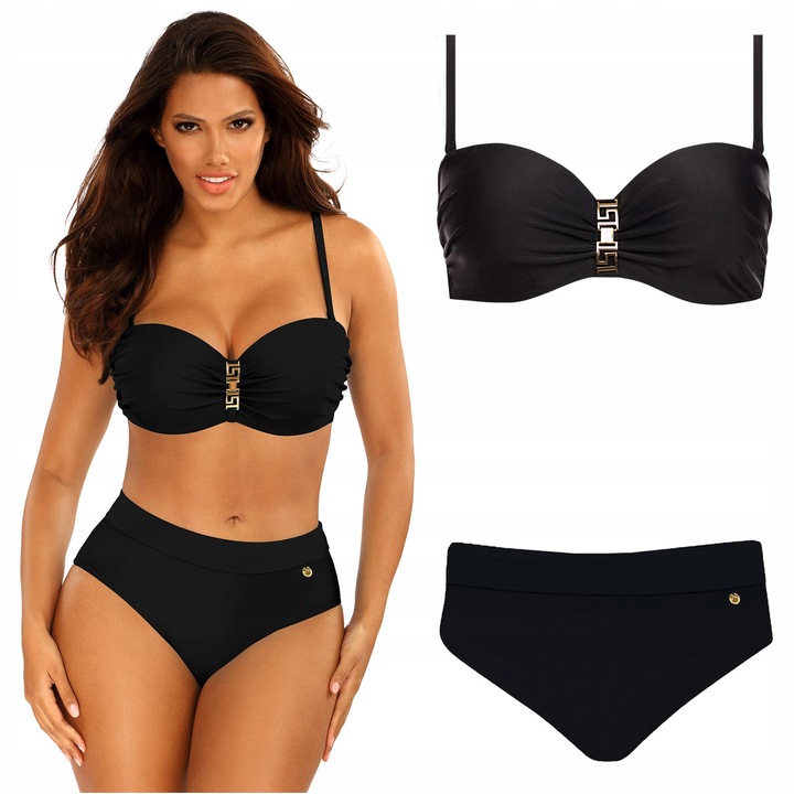 Strój kąpielowy dwuczęściowy wysoki stan SELF 730 CH4 Gold 42C XL 80C