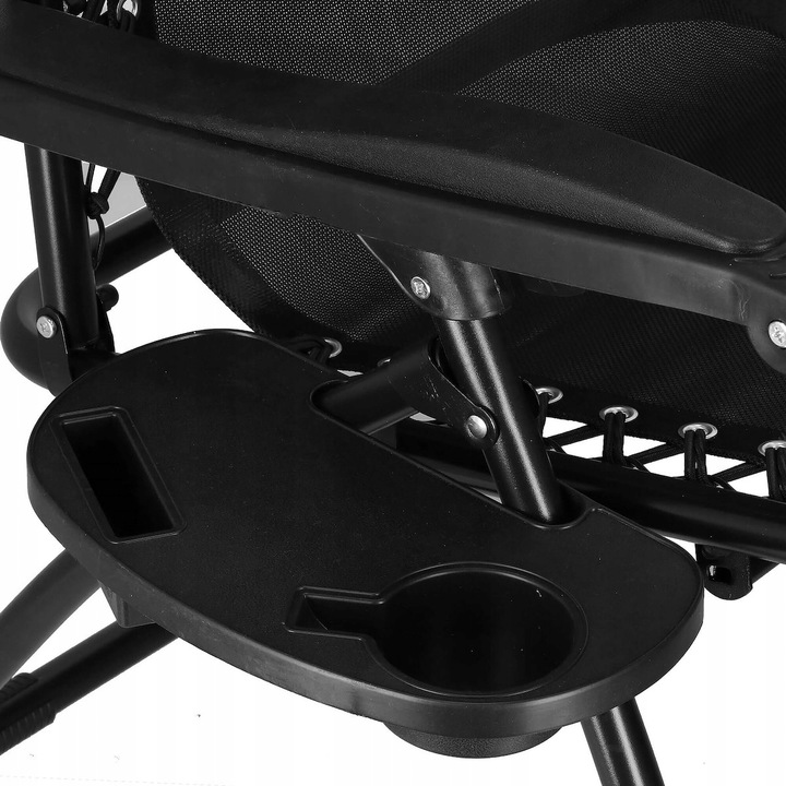 LEŻAK OGRODOWY PLAŻOWY FOTEL SKŁADANY ZERO GRAVITY TURYSTYCZNY KRZESŁO 2w1