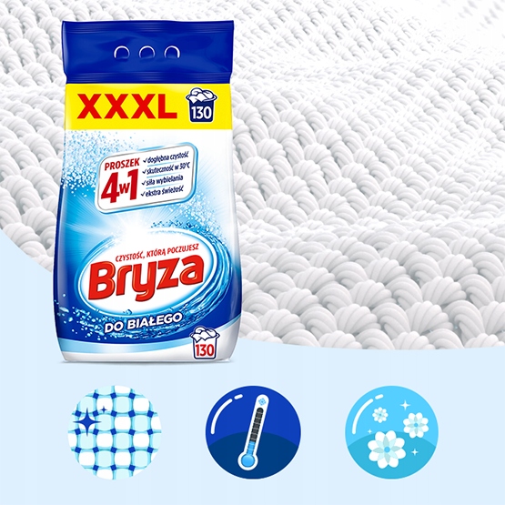 Zestaw Bryza 4w1 Proszek do prania koloru 2 x 8,45 kg 260 prań XXL