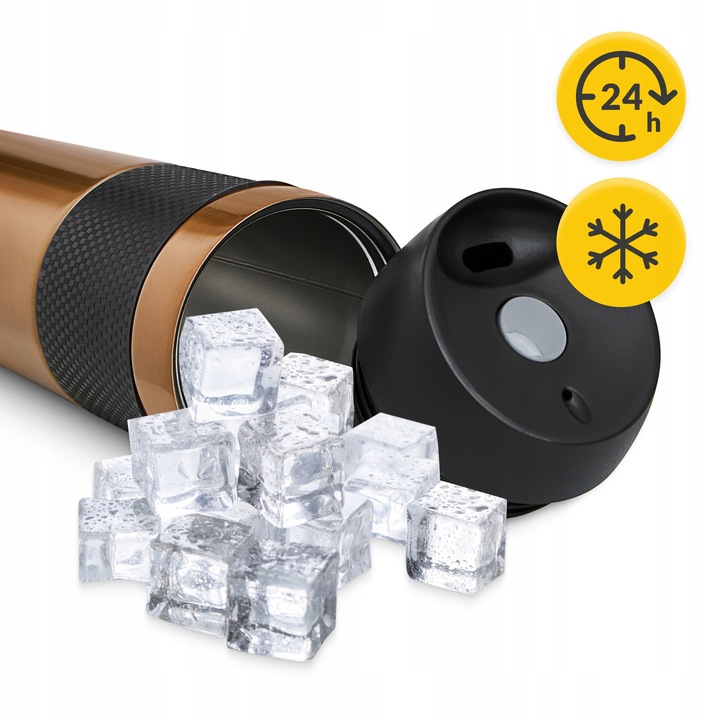 KUBEK TERMICZNY TERMOS GORĄCE NAPOJE DO 12H-24H KAWA HERBATA SZCZELNY 450ml