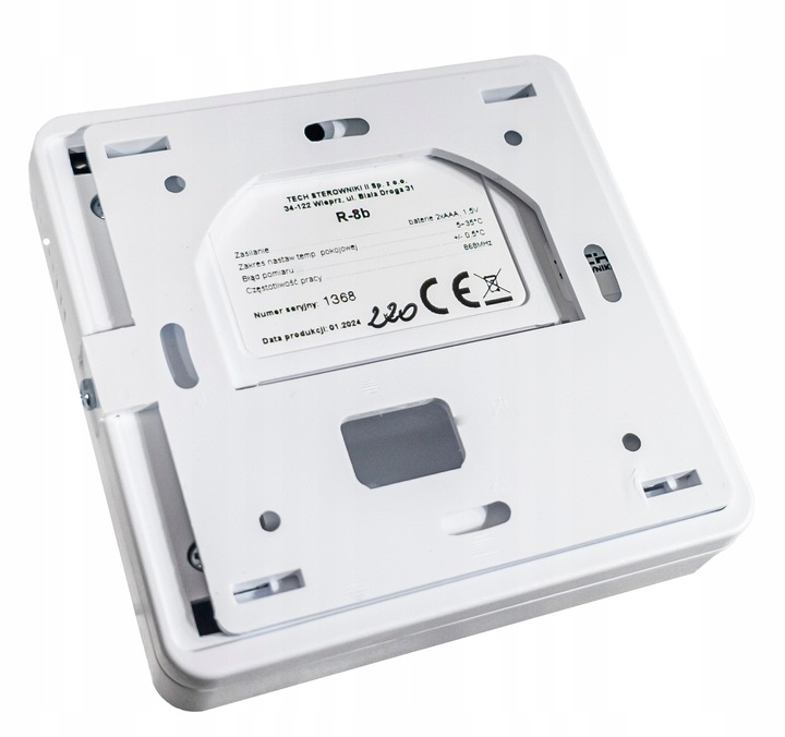 STEROWNIK REGULATOR TERMOSTAT POKOJOWY BEZPRZEWODOWY DWUSTANOWY TECH R-8 b